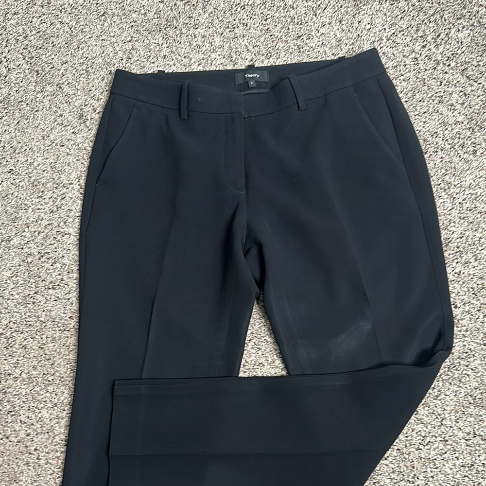 Theory Black Dress Pants size 6 work career office - Picture 5 of 9
